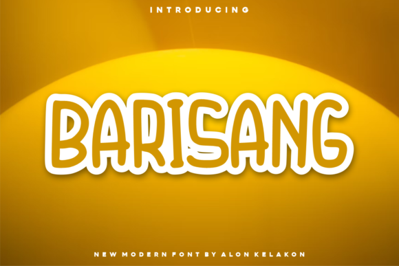 Barisang: A Bold Display Font for Strong Editorial Statements