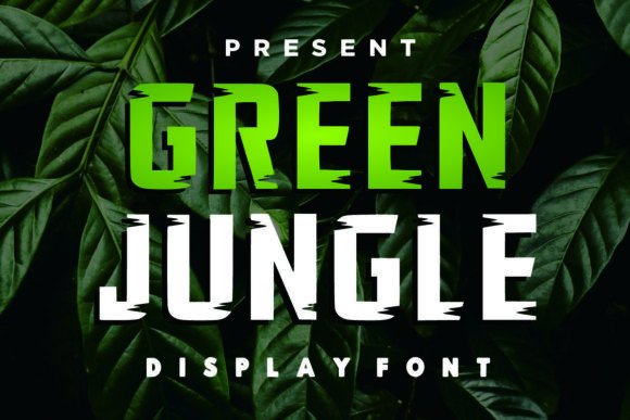 Green Jungle: A Bold Display Font for Creative Makers
