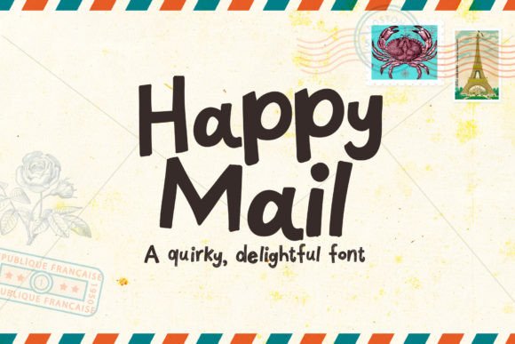 Happy Mail: A Quirky Display Font for Bold Branding