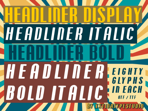 Headliner: A Modern Display Typeface for Digital Design