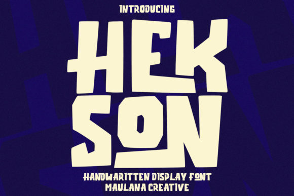 Hekson: The Playful Display Font for Youthful Campaigns