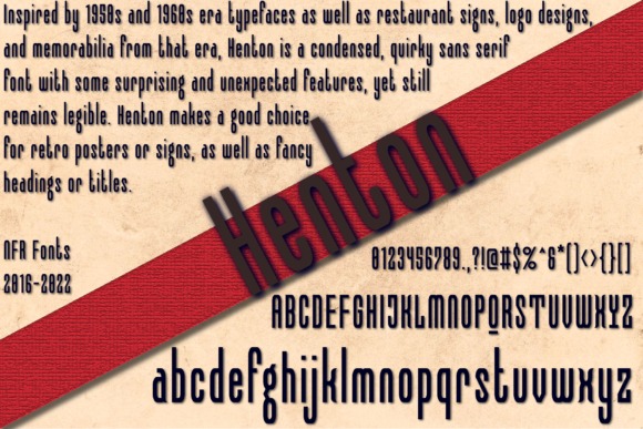 Henton Display Font for Bold Branding and Visual Impact