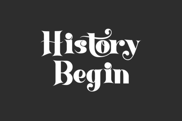 History Begin: The Perfect Display Font for Handmade Crafts