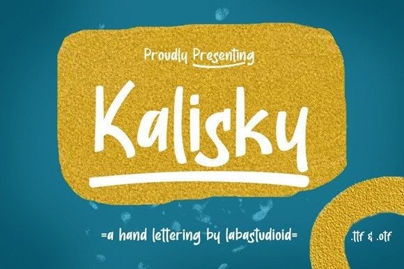 Kalisky: A Quirky Display Font for Creative Makers
