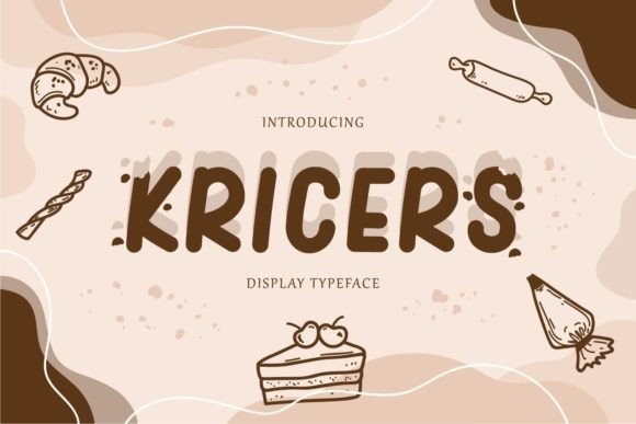 Kricers: A Quirky Display Font for Digital Creativity