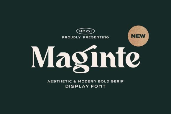 Maginte Font: A Modern Display Font for Creative Projects