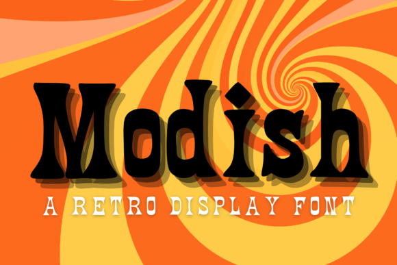 Modish: A Groovy Display Font for Vintage-Inspired Design