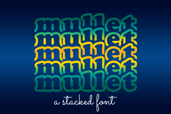 Mullet Display Font for Editorial Design