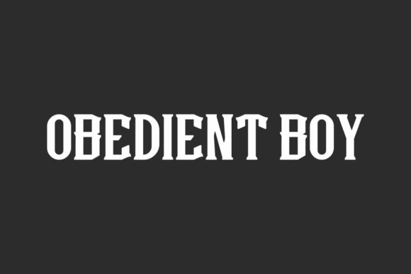 Obedient Boy: The Bold Display Font for Scroll-Stopping Campaigns