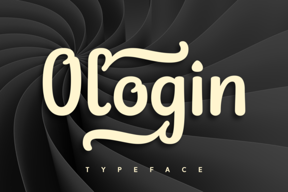 Ologin Vintage Display Font for Elegant Crafts