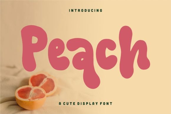 Peach Display Font for Elegant Web Design