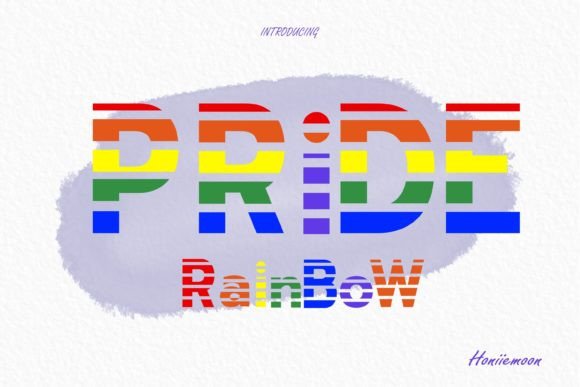 Pride Rainbow Display Font for Bold Digital Creativity