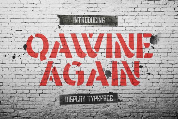Qawine Again: A Bold Display Typeface for Modern Editorial Design