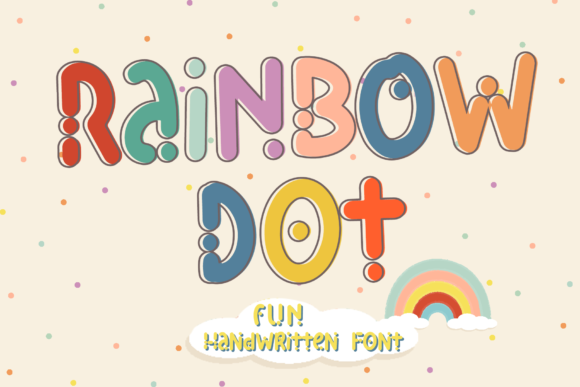 Rainbow Dot: A Playful Display Font for Creative Branding