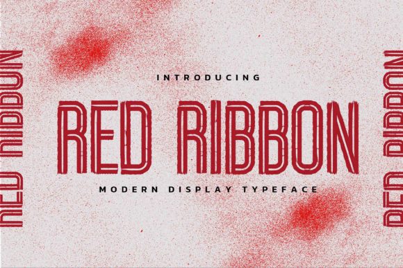 Red Ribbon: A Modern Display Typeface for Editorial Design