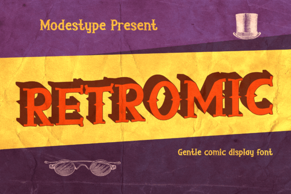 Retromic: A Gentle Comic Display Font for Retro Branding