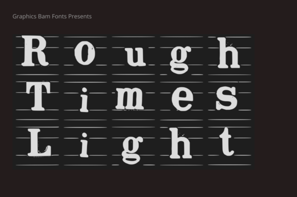 Rough Times Light Font for Creative Makers and Handmade Sellers