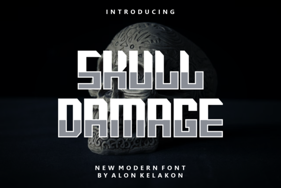 Skull Damage Font for Bold Branding and Eye-Catching Campaigns