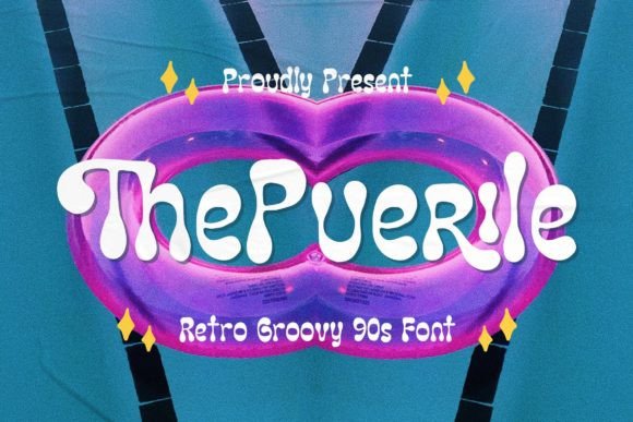 The Puerile: A Retro Groovy Font for Nostalgic Branding