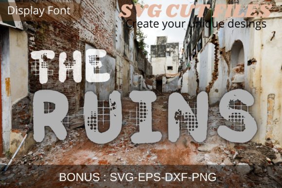 The Ruins: A Creepy Display Typeface for Editorial Projects