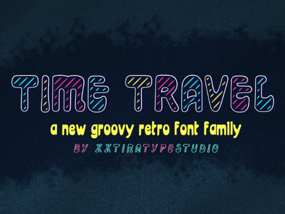 Time Travel Font for Retro Branding and Creative Business Design