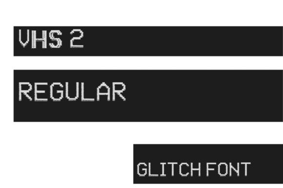 VHS 2 Glitched Display Font for Bold Branding