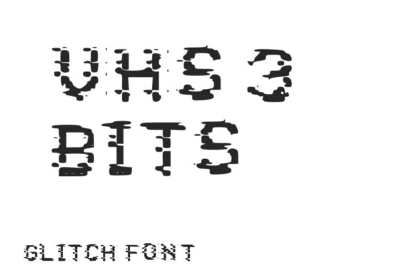 VHS Glitch 3 Bits: The Ultimate Display Font for Bold Branding