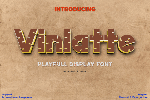 Vinlatte: A Display Font with a Sweet Touch for Creative Projects