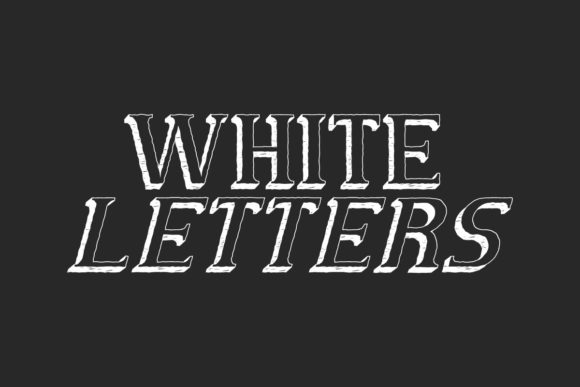 White Letters: A Vintage Display Typeface for Creative Makers