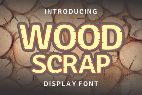 Wood Scrap Font for Eye-Catching Design Projects